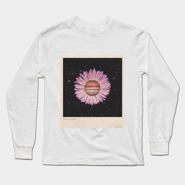 Jupiter Flower Long Sleeve T-Shirt by YellowCollages